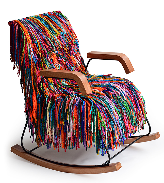 Sahil & Sarthak Katran Collection Pom Pom Rocking Chair